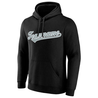 Benutzerdefinierte Authentisch Sweatshirt-Kapuzenpulli Marine-Weiß