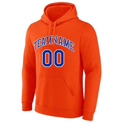 Benutzerdefinierte Authentisch Sweatshirt-Kapuzenpulli Schwarz-Blau-Orange
