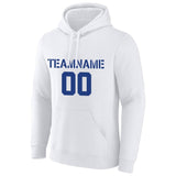 Benutzerdefinierte Authentisch Sweatshirt-Kapuzenpulli Weiß-Marine-Grau