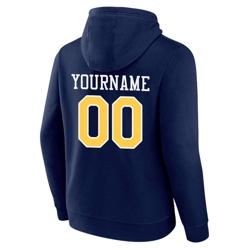 Benutzerdefinierte Authentisch Sweatshirt-Kapuzenpulli Schwarz-Weiß-Grau