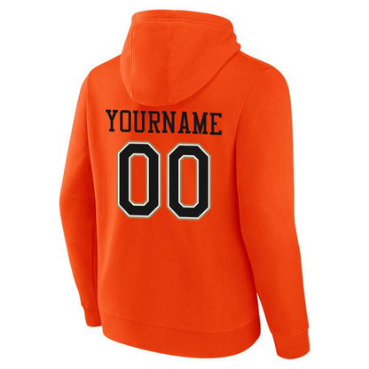 Benutzerdefinierte Authentisch Sweatshirt-Kapuzenpulli Schwarz-Gelb-Rot