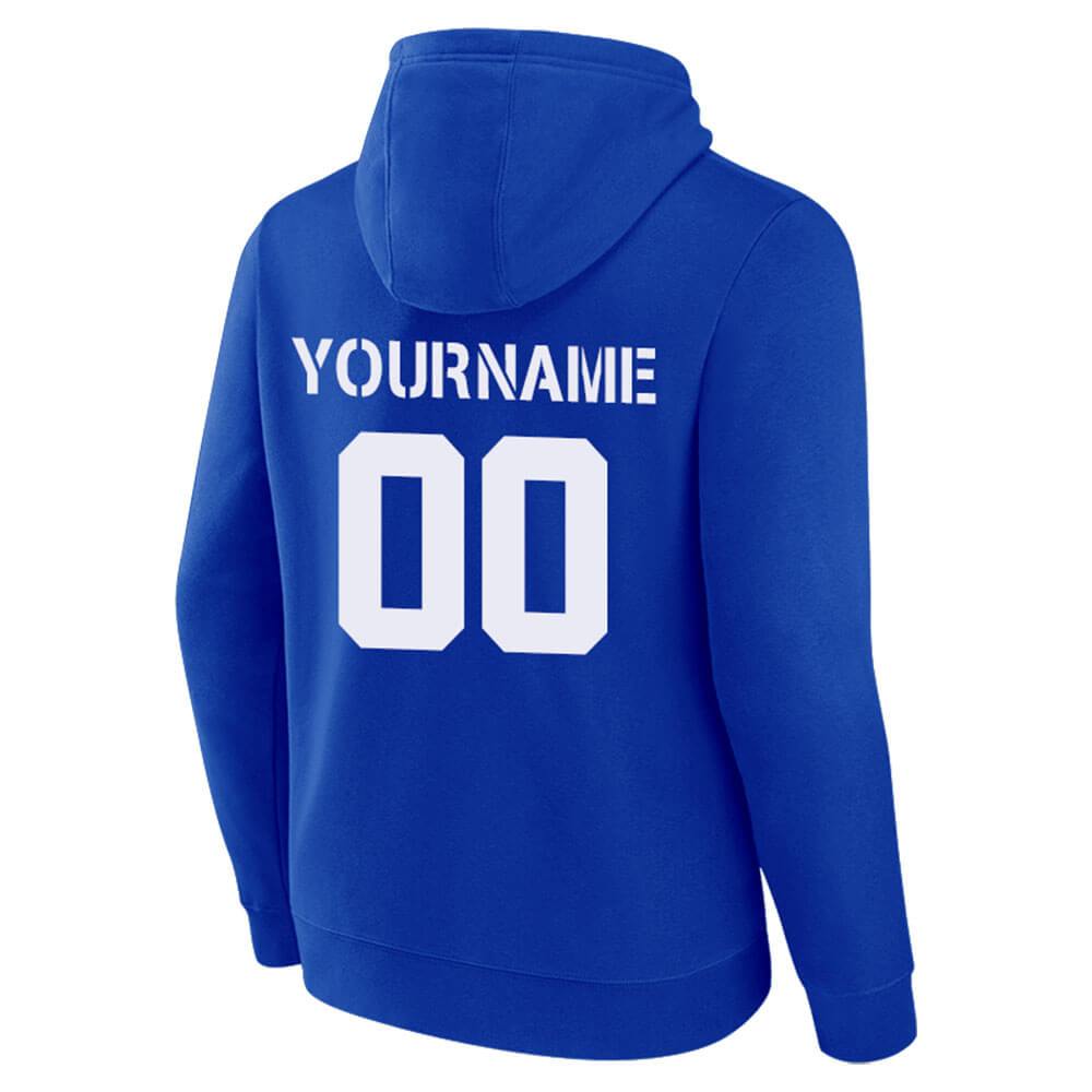 Benutzerdefinierte Authentisch Sweatshirt-Kapuzenpulli Schwarz-Hellblau-Rosa