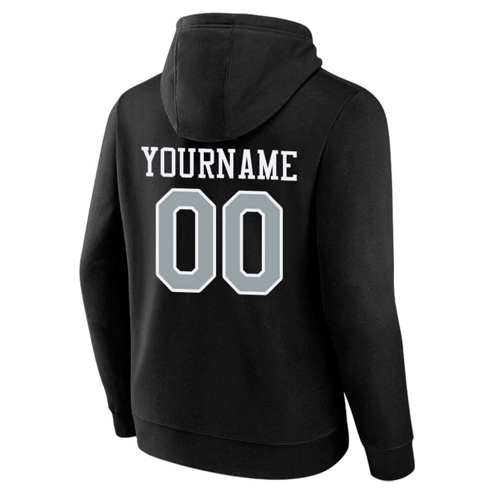 Benutzerdefinierte Authentisch Sweatshirt-Kapuzenpulli Marine-Weiß
