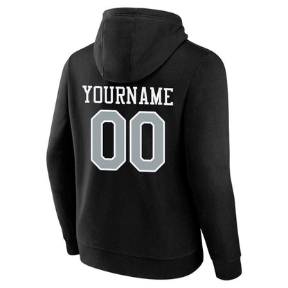 Benutzerdefinierte Authentisch Sweatshirt-Kapuzenpulli Marine-Weiß