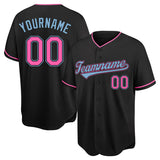 Benutzerdefinierte Authentisch Baseball-Trikot Schwarz-Gelb Netz