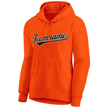 Benutzerdefinierte Authentisch Sweatshirt-Kapuzenpulli Schwarz-Gelb-Rot