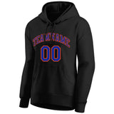 Benutzerdefinierte Authentisch Sweatshirt-Kapuzenpulli Schwarz-Blau-Orange