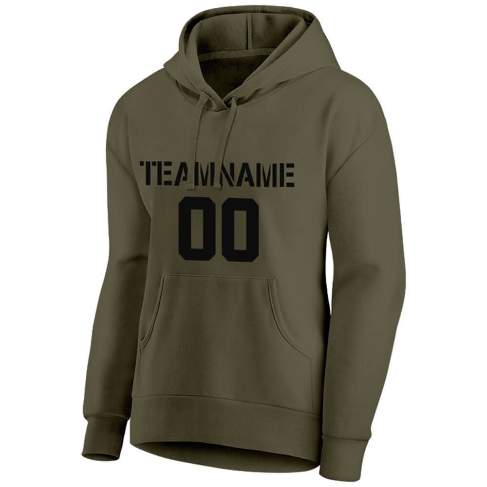 Benutzerdefinierte Authentisch Sweatshirt-Kapuzenpulli Marine-Weiß-Orange