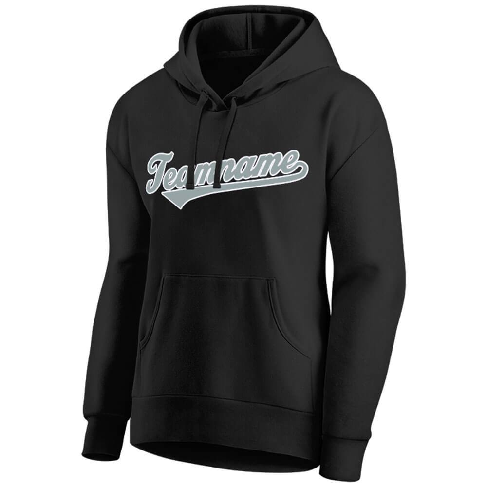 Benutzerdefinierte Authentisch Sweatshirt-Kapuzenpulli Marine-Weiß