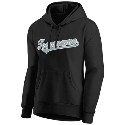 Benutzerdefinierte Authentisch Sweatshirt-Kapuzenpulli Marine-Weiß