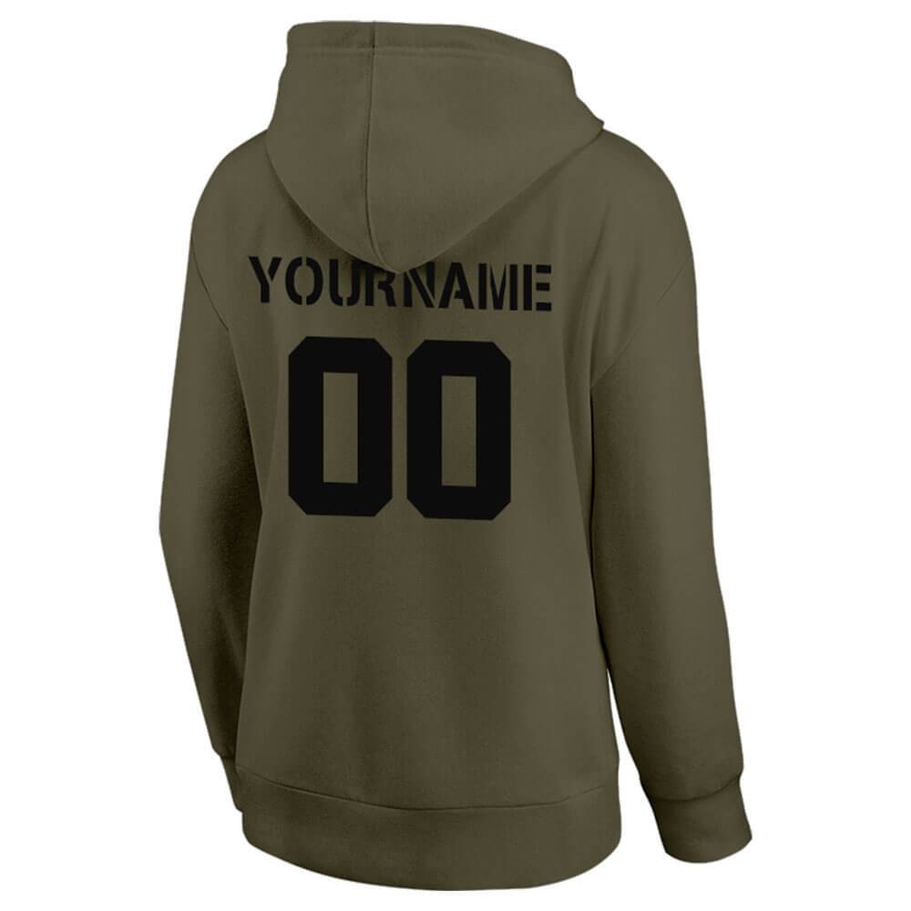 Benutzerdefinierte Authentisch Sweatshirt-Kapuzenpulli Marine-Weiß-Orange