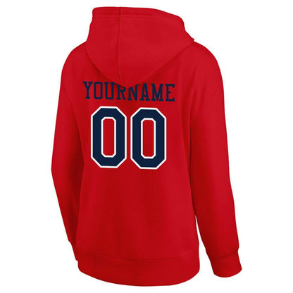 Benutzerdefinierte Authentisch Sweatshirt-Kapuzenpulli Grau-Marine-Weiß