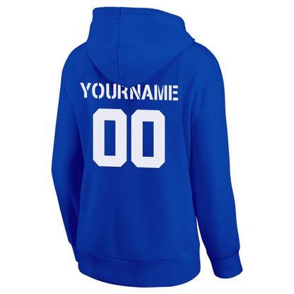 Benutzerdefinierte Authentisch Sweatshirt-Kapuzenpulli Schwarz-Hellblau-Rosa