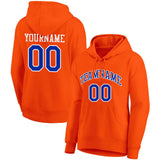 Benutzerdefinierte Authentisch Sweatshirt-Kapuzenpulli Schwarz-Blau-Orange