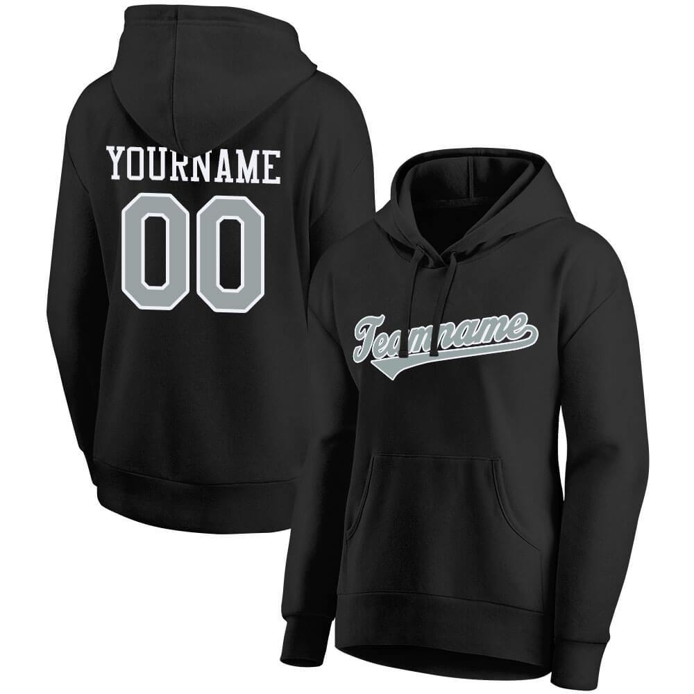 Benutzerdefinierte Authentisch Sweatshirt-Kapuzenpulli Marine-Weiß